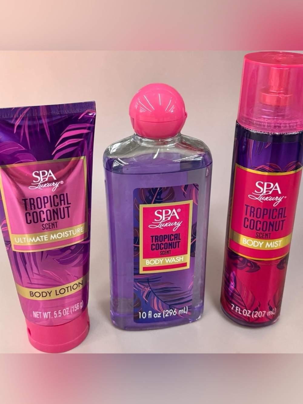 Tropical Coconut Scent Purple Body Wash